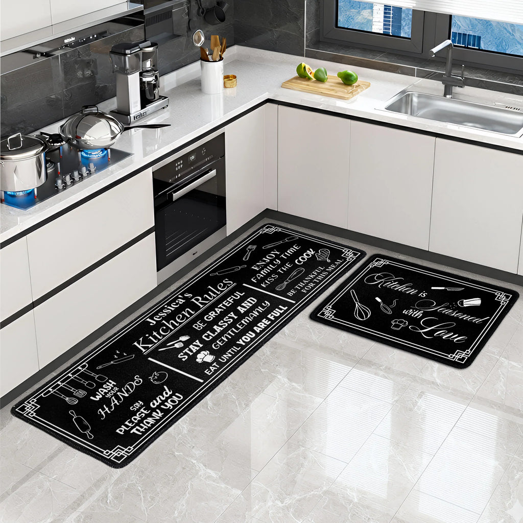 Kitchen Rules - Personalized Runner Rug