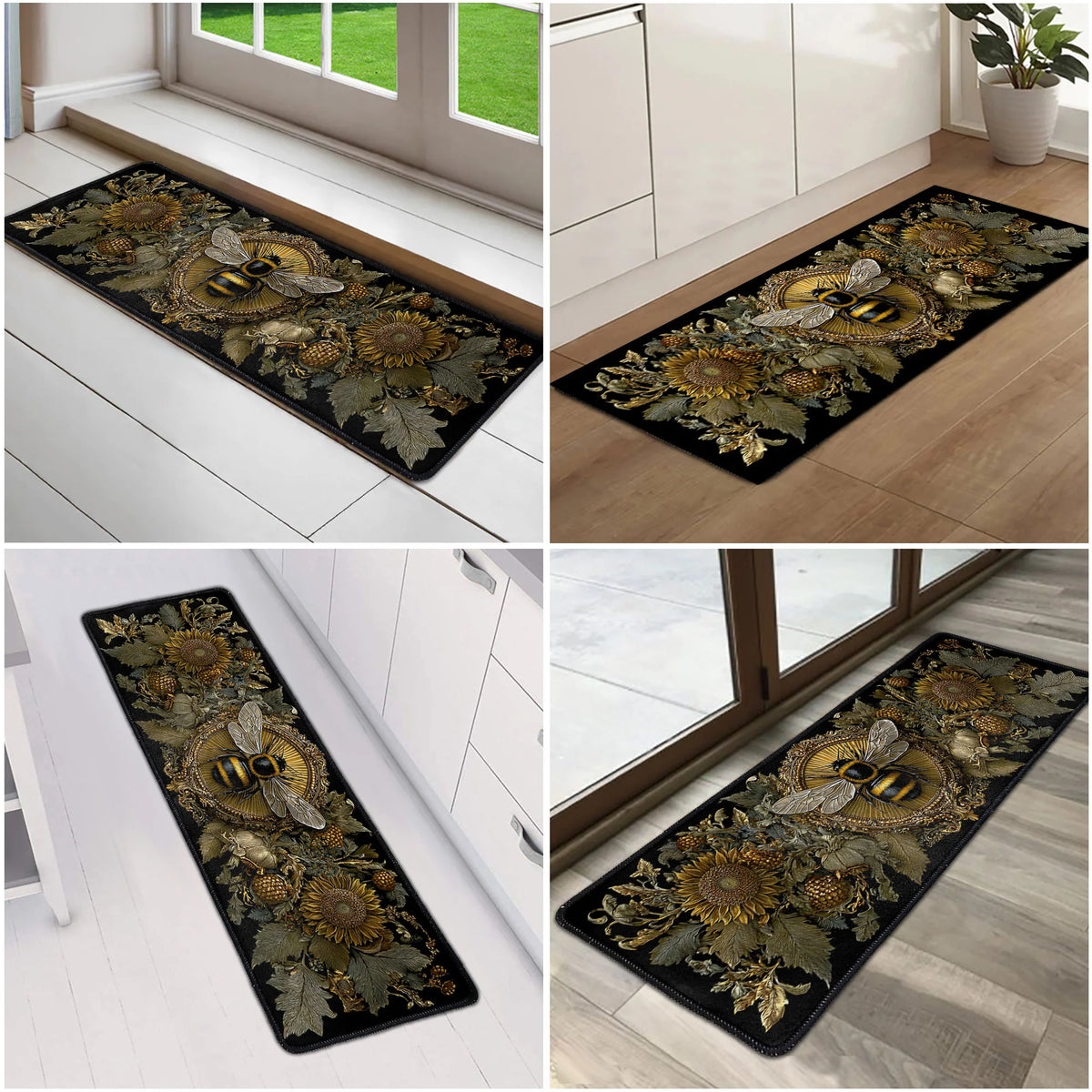 Bee Butterfly Dragonfly Lovers Farmhouse Cottagecore Decor - Personalized Runner Rug