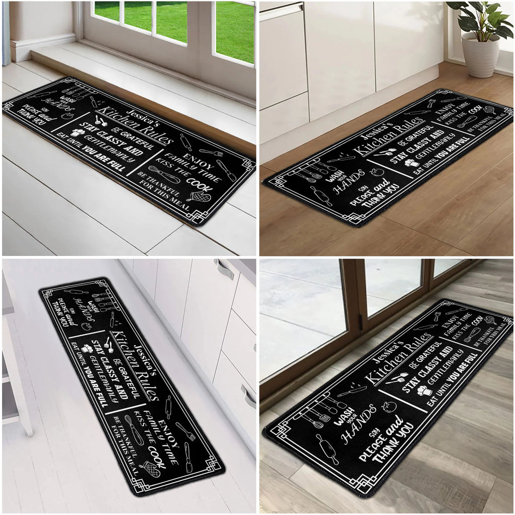 Kitchen Rules - Personalized Runner Rug