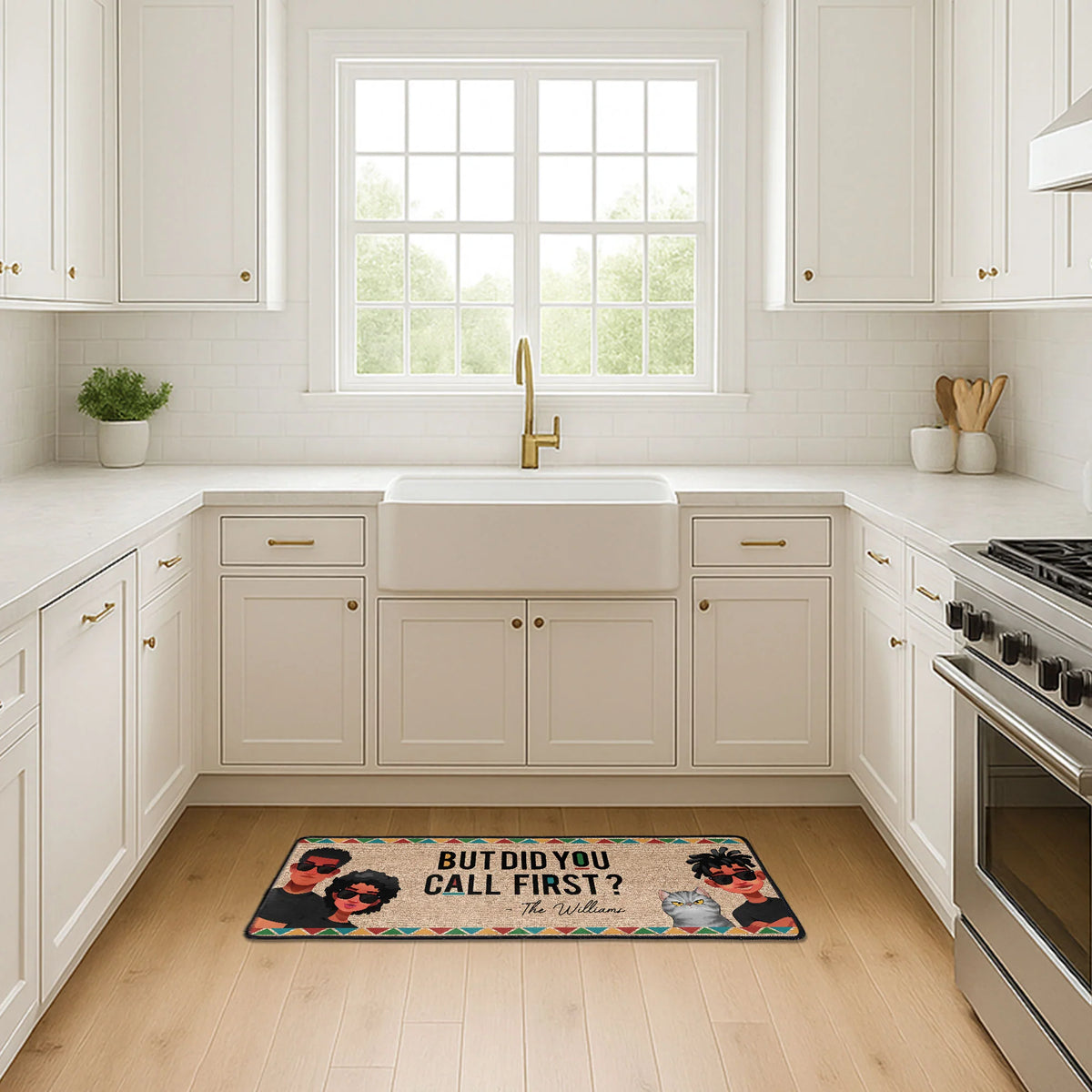 But Did You Call First? - Personalized Runner Rug